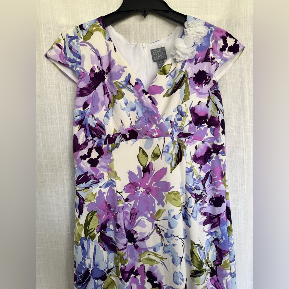 Floral Formal Sheath Dress Size 12 Rabbit Rabbit Rabbit brand - Picture 3 of 15